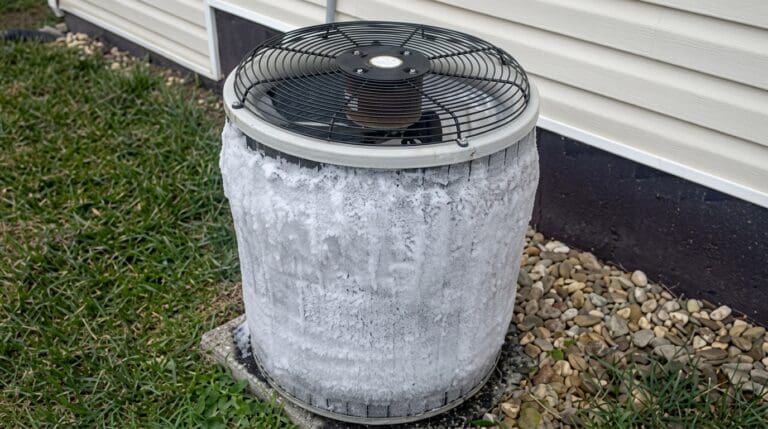 frozen AC coil